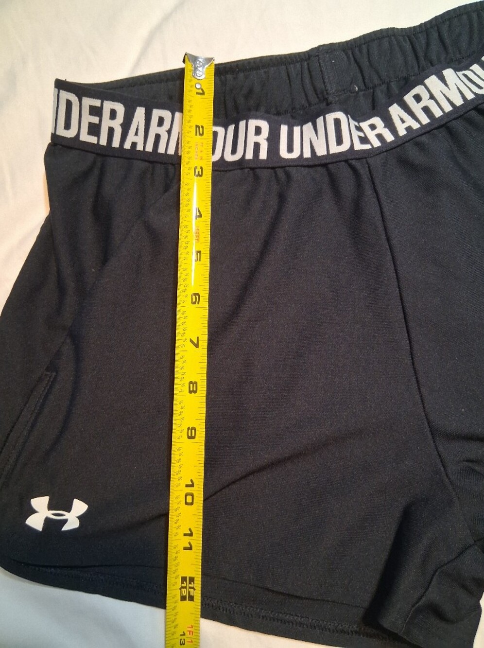 Under Armour Black Athletic Shorts Elastic Waistband (28" Waist) Gym Fit Active - Picture 6 of 7